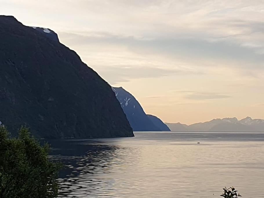 Traditional Farm House Located Close To Fjord Lyngseidet Exterior foto